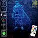 Black Panther Statue Avengers - LED Night Light 7 Colours + Remote Control - Kustombox