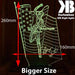 Bruce Spirngsteen The Boss 3D LED Night Light 7 Colours + Remote Control - Kustombox