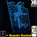Bruce Spirngsteen The Boss 3D LED Night Light 7 Colours + Remote Control - Kustombox