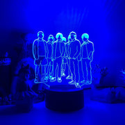 BTS Boy Band Music Group- LED Night Light 7 Colours + Remote Control - Kustombox
