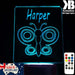 Butterfly Personalised Name Light - LED Night Light 7 Colours + Remote Control - Kustombox