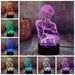 Captian Levi Ackerman Attack on Titan - 3D LED Night Light 7 Colours + Remote Control - Kustombox