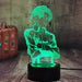 Captian Levi Ackerman Attack on Titan - 3D LED Night Light 7 Colours + Remote Control - Kustombox