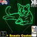 Cat Kitten laying 3D - LED Night Light 7 Colours + Remote Control - Kustombox