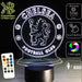 CHELSEA Football Club LED Night Light 7 Colours + Remote Control - Kustombox EFC