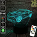 Chevrolet Camaro bumble bee Car- LED Night Light 7 Colours + Remote Control - Kustombox