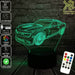 Chevrolet Camaro bumble bee Car- LED Night Light 7 Colours + Remote Control - Kustombox