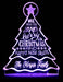 Christmas Tree Personalised Name Light 3D LED Night Light 7 Colours + Remote Control - Kustombox xmas