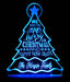 Christmas Tree Personalised Name Light 3D LED Night Light 7 Colours + Remote Control - Kustombox xmas