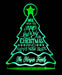 Christmas Tree Personalised Name Light 3D LED Night Light 7 Colours + Remote Control - Kustombox xmas
