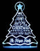 Christmas Tree Personalised Name Light 3D LED Night Light 7 Colours + Remote Control - Kustombox xmas