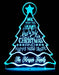 Christmas Tree Personalised Name Light 3D LED Night Light 7 Colours + Remote Control - Kustombox xmas