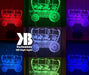 Cowboy Horse Wagon Western- 3D LED Night Light 7 Colours + Remote Control - Kustombox