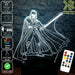 Darth Vader Light Sabre Star Wars - LED Night Light 7 Colours + Remote Control - Kustombox star wars