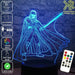 Darth Vader Light Sabre Star Wars - LED Night Light 7 Colours + Remote Control - Kustombox star wars