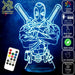 Deadpool 2 Swords Marvel Comics 3D - LED Night Light 7 Colours + Remote Control - Kustombox