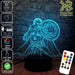 Doctor Strange Avengers - 3D LED Night Light 7 Colours + Remote Control - Kustombox AVENGERS