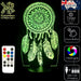 Dream Catcher - 3D LED Night Light 7 Colours + Remote Control - Kustombox