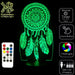 Dream Catcher - 3D LED Night Light 7 Colours + Remote Control - Kustombox
