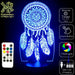 Dream Catcher - 3D LED Night Light 7 Colours + Remote Control - Kustombox