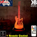 Electric Guitar - 3D LED Night Light 7 Colours + Remote Control - Kustombox music