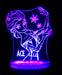 Elsa Frozen Personalised Name - 3D LED Night Light 7 Colours + Remote Control - Kustombox