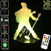 Elvis Presley The King - 3D LED Night Light 7 Colours + Remote Control - Kustombox music