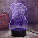 Eren Yeager Attack on Titan- 3D LED Night Light 7 Colours + Remote Control - Kustombox