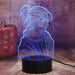 Eren Yeager Attack on Titan- 3D LED Night Light 7 Colours + Remote Control - Kustombox