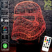 First Order Imperial Stormtrooper Helmet Star Wars - LED Night Light 7 Colours + Remote Control - Kustombox