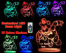Five Nights of Freddy Personalised Name - 3D LED Night Light 7 Colours + Remote Control - Kustombox