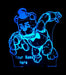 Five Nights of Freddy Personalised Name - 3D LED Night Light 7 Colours + Remote Control - Kustombox