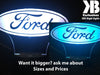 Ford Car Motor Group Logo - 3D LED Night Light 7 Colours + Remote Control - Kustombox