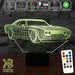 Ford Mustang Street Sports Car 3D - LED Night Light 7 Colours + Remote Control - Kustombox