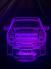 Ford Raptor Personalised Name - 3D LED Night Light 7 Colours + Remote Control - Kustombox