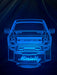 Ford Raptor Personalised Name - 3D LED Night Light 7 Colours + Remote Control - Kustombox