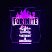 Fortnite Game Logo Personalised Name - 3D LED Night Light 7 Colours + Remote Control - Kustombox