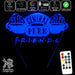 Friends Cafe Perk Logo - 3D LED Night Light 7 Colours + Remote Control - Kustombox