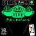 Friends Cafe Perk Logo - 3D LED Night Light 7 Colours + Remote Control - Kustombox