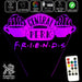Friends Cafe Perk Logo - 3D LED Night Light 7 Colours + Remote Control - Kustombox
