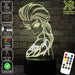 Frozen Elsa Disney- 3D LED Night Light 7 Colours + Remote Control - Kustombox