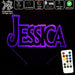 Frozen Font Personalised Name 3D LED Night Light 7 Colours + Remote Control - Kustombox