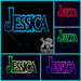 Frozen Font Personalised Name 3D LED Night Light 7 Colours + Remote Control - Kustombox