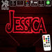 Frozen Font Personalised Name 3D LED Night Light 7 Colours + Remote Control - Kustombox