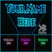 Frozen Font Personalised Name 3D LED Night Light 7 Colours + Remote Control - Kustombox