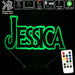 Frozen Font Personalised Name 3D LED Night Light 7 Colours + Remote Control - Kustombox