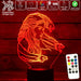 Game of Thrones Daenerys Targaryen - 3D LED Night Light 7 Colours + Remote Control - Kustombox