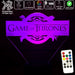 Game of Thrones Logo- 3D LED Night Light 7 Colours + Remote Control - Kustombox