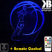 GIRL BASKETBALL PLAYER LED Night Light 7 Colours + Remote Control - Kustombox NBA