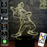 Goofy Disney- 3D LED Night Light 7 Colours + Remote Control - KustomboxNight Lights & Ambient LightingKustomboxStandard Size